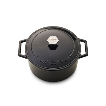 The Tasman Recycled Dutch Oven and Grill in Black - Ø29 cm / 11.4"