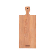 Rectangular cutting board 50x20 cm with handle made of beech wood with crowd cookware logo