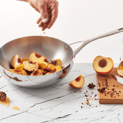 The Naked Titanium Armada pan set 5-ply - 24 & 28 cm & 28 cm Wok