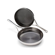 The Blackbeard Stainless Steel Frying pans - 24 + 28 cm / 9" + 11"