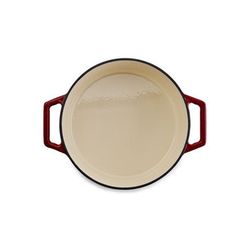 The Tasman Recycled Dutch Oven with traditional lid in Red - Ø29 cm /  11.4"