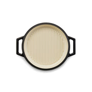 The Tasman Recycled Dutch Oven with Grill lid in Black - Ø29 cm /  11.4"