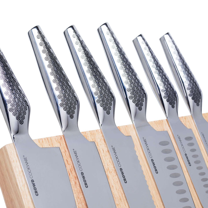 Complete Knife Set: Chef, Bread, Carving, Santoku large, Santoku small and Paring Knife