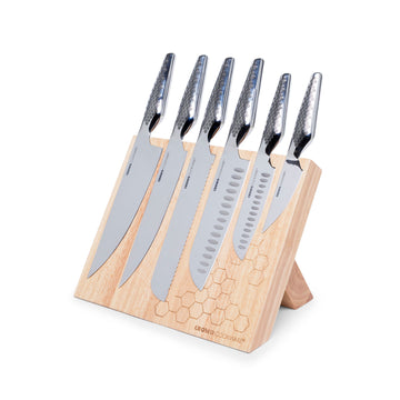 The Jim - Magnetic knife block - Made from high-end rubber wood