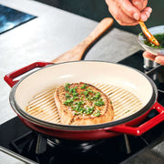 The Tasman Recycled  Dutch Oven and Grill in Red - Ø29 cm /  11.4"