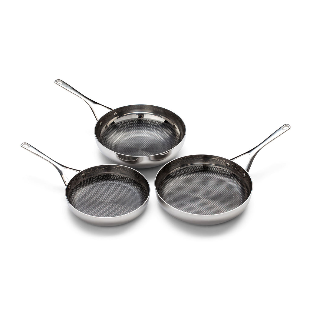 De Blackbeard Roestvrijstalen Koekenpannen en Wok - 24 - 28 cm - Wok ...